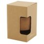 360 ml borosilicate glass thermal cup with cork handle and silicone lid 