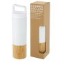 Garrafa de 540 ml de cobre isolada a vácuo em aço inoxidável com parede exterior de bambu 