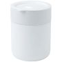 330 ml ceramic thermal cup with silicone sleeve and plastic lid 