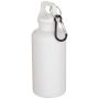RCS Oregon 400 ml solid colour recycled plastic water bottle with carabiner