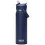 740 ml stainless steel water bottle with retractable straw 
