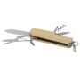 Wooden pocket knife with 7 functions 