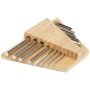 Set of tools with bamboo hex keys 