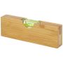 Bamboo spirit level with bottle opener 