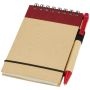 A7 recycled paper notepad with pen 