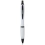 Recycled plastic ballpoint pen with black details (black ink) 