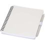 Set of softcover notepad and recycled plastic ballpoint pen (blue ink) 