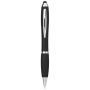Colourful ballpoint stylus with black grip 