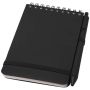 A6 hard cover notepad with ballpoint pen 