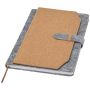 A5 recycled felt and cork notebook 