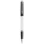 Colour block rollerball pen with palladium finish 