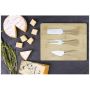 Bamboo cheese board and utensils 