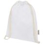 GRS recycled cotton drawstring bag 140 g/m² “Oregon”