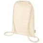 5 L bag with drawstrings in organically produced material and OCS 100 g/m²