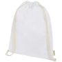 5 L bag with drawstrings made of organically produced material and OCS 140 g/m² 