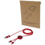 27W 150cm 5-in-1 data synchronisation and fast charging cable in recycled aluminium and plastic 
