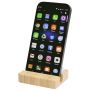 Recycled plastic mobile phone holder with bamboo details 
