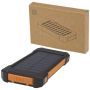 5,000 mAh 10 W robust solar powerbank made from recycled plastic with integrated torch 