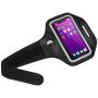 Reflective armband for smartphone with transparent case 