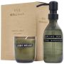 Wellmark Discovery set of soap dishes and scented candles 200 ml and 150 g – dark amber fragrance