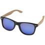 Mirrored polarised sunglasses in RPET/wood in 