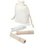 Wooden skipping rope in cotton pouch 