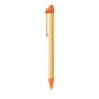 Recycled Cardboard Ballpoint Pen with Wooden Clip