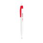 Plastic Ballpoint Pen with Coloured Clip