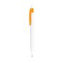 Plastic Ballpoint Pen with Coloured Clip