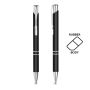 Aluminium ballpoint pen with rubber finish