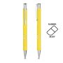 Aluminium ballpoint pen with rubber finish
