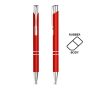 Aluminium ballpoint pen with rubber finish