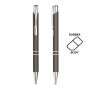 Aluminium ballpoint pen with rubber finish
