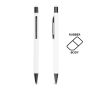 Aluminium ballpoint pen, with rubber finish and touch function