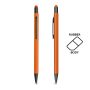 Aluminium ballpoint pen, with rubber finish and touch function