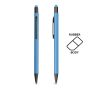Aluminium ballpoint pen, with rubber finish and touch function
