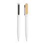 Bamtwist Metal Ballpoint Pen with Bamboo Details
