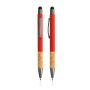 Merge Ballpoint Pen in aluminium and cork with rubber finish and touch