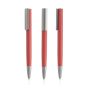 Recycled Aluminium Ballpoint Pen with Rubber Finish
