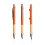 'Ballpoint Pen in recycled aluminium, bamboo grip'