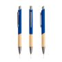 'Ballpoint Pen in recycled aluminium, bamboo grip'