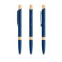 Aluminium Ballpoint Pen with Bamboo Details