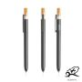 OPC Solid Ballpoint Pen in Ocean Recycled Plastic, Bamboo Detail