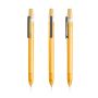 OPC Translucid Ballpoint Pen in Ocean Recycled PC, Translucent, Bamboo Detail