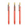 OPC Translucid Ballpoint Pen in Ocean Recycled PC, Translucent, Bamboo Detail