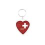 CR-COR Heart-shaped Keyring with 2 sides, acrylic