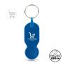 Key01 Keyring with €1.00 token for trolley, PS plastic