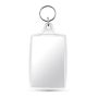 CR-70 Keyring CR-70 rectangular with 2 sides, acrylic