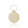 Kris Round Wooden Keyring