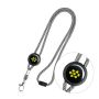 Tep Polyester Lanyard with adjuster, safety breakaway and carabiner
